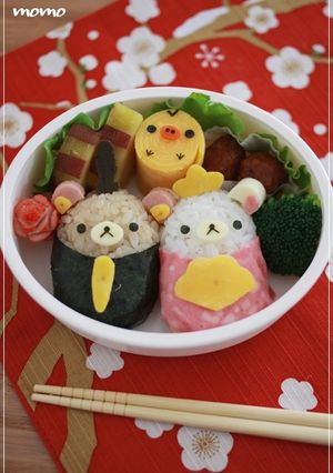 ひな祭り　キャラ弁＊リラックマのお雛様-レシピのメイン写真