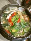 チョングッチャンチゲ（청국장찌개）。