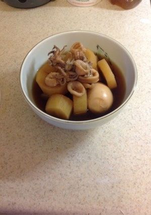 アメリカで作るいか大根-レシピのメイン写真