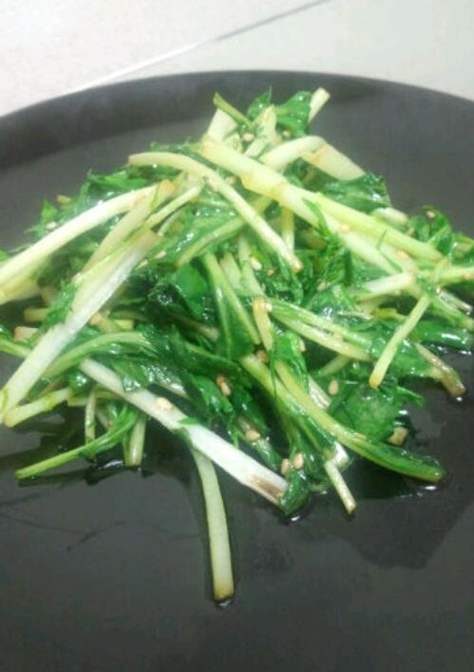 水菜のごま炒め-レシピのメイン写真