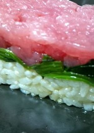 ひな祭りにオススメ☆ひし餅風押し寿司-レシピのメイン写真