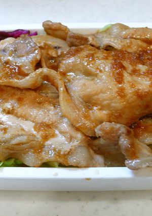 満足です！「豚肉生姜焼き弁当」-レシピのメイン写真