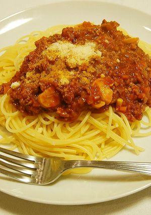 濃くのあるミートソーススパゲティ-レシピのメイン写真