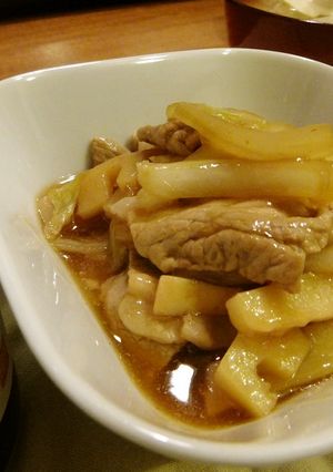 ＊白菜とたけのこと豚肉の黒酢あんかけ＊-レシピのメイン写真