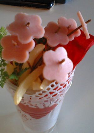 食べられる♪ハムのお花-レシピのメイン写真