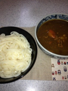 簡単!レンジでカレーつけうどん-レシピのメイン写真