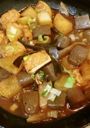 大根こんにゃく味噌煮込☆名古屋味を手軽に-レシピのメイン写真