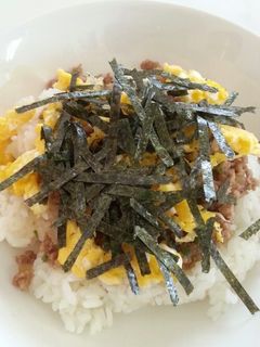 うちのそぼろ丼-レシピのメイン写真