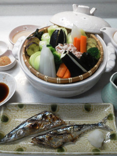 温野菜を土鍋で-レシピのメイン写真