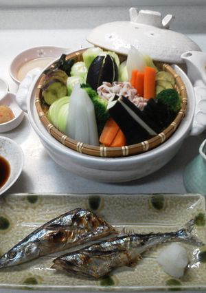 温野菜を土鍋で-レシピのメイン写真