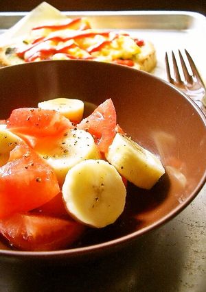 ●トマトとバナナのＳＡＬＡＤ●-レシピのメイン写真