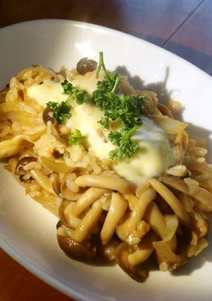 キムチ鍋の素できのこチーズリゾット-レシピのメイン写真