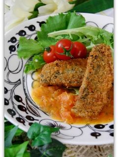 鯵のフライオレガノ香るトマトソース添え-レシピのメイン写真