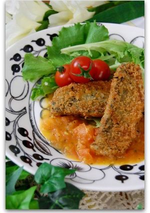 鯵のフライオレガノ香るトマトソース添え-レシピのメイン写真
