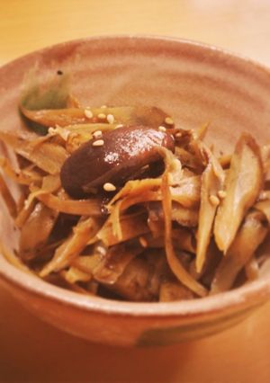 ごぼうと椎茸のきんぴら／上品に仕上げます-レシピのメイン写真