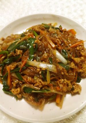 甜麺醤で麻婆春雨-レシピのメイン写真