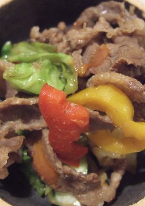 つけおきイノシシ肉の野菜炒め-レシピのメイン写真