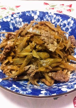 牛肉とごぼうと白滝のしぐれ煮-レシピのメイン写真