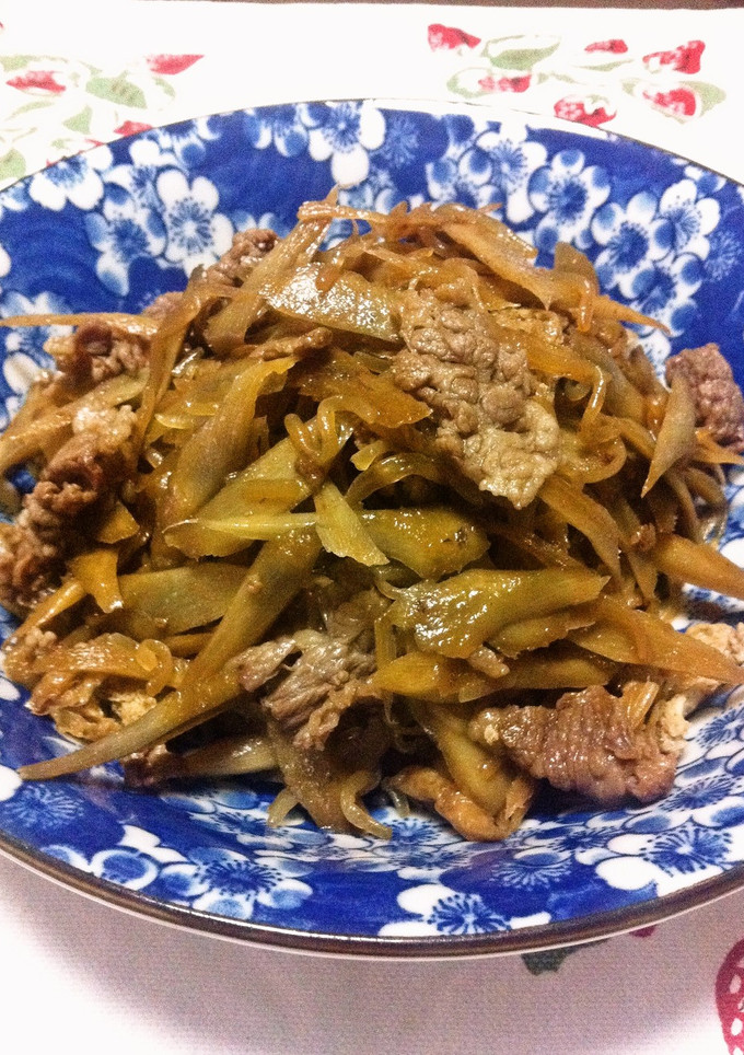 牛肉とごぼうと白滝のしぐれ煮-レシピのメイン写真