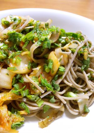 ぜんぜんたいへんじゃないキムチごぼう蕎麦-レシピのメイン写真