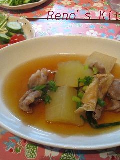 豚肉と大根と揚げの煮もの-レシピのメイン写真