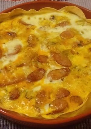 簡単！餃子の皮で冷蔵庫のお掃除キッシュ-レシピのメイン写真