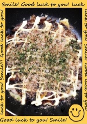 もんじゃ焼きの様な食感の豆腐入お好み焼き-レシピのメイン写真