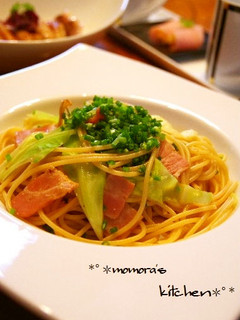 醤油麹で簡単ベーコン春キャベツ和風パスタ-レシピのメイン写真