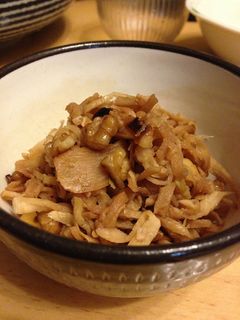 切干し大根とくるみのにんにく炒め煮-レシピのメイン写真