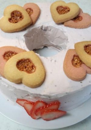 ほっぺた落ちる♬桜あんのエンゼルケーキ-レシピのメイン写真