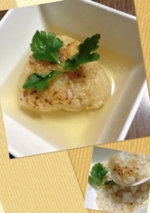 簡単！焼きおにぎりで白だし茶漬け！-レシピのメイン写真