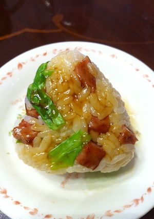 ハムステーキおにぎり-レシピのメイン写真