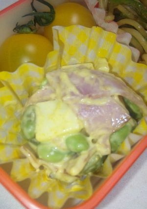 お弁当に☆枝豆カレーマヨサラダ-レシピのメイン写真