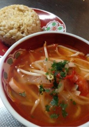 冷凍食品フル活用♪ エスニックスープ-レシピのメイン写真