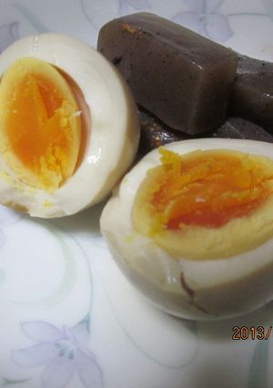 こんにゃくと味付け卵-レシピのメイン写真