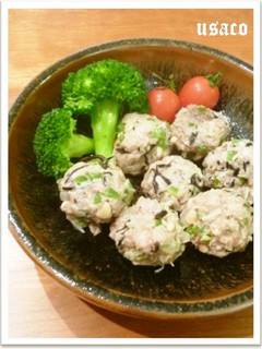 レンジで楽チン♪野菜たっぷり肉団子-レシピのメイン写真