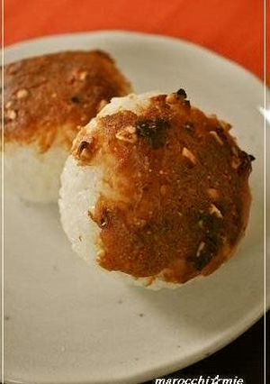 ピーナッツバターみそ焼きおにぎり-レシピのメイン写真