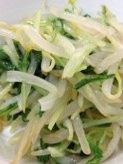 もやしと水菜のシャキシャキナムル♪簡単-レシピのメイン写真
