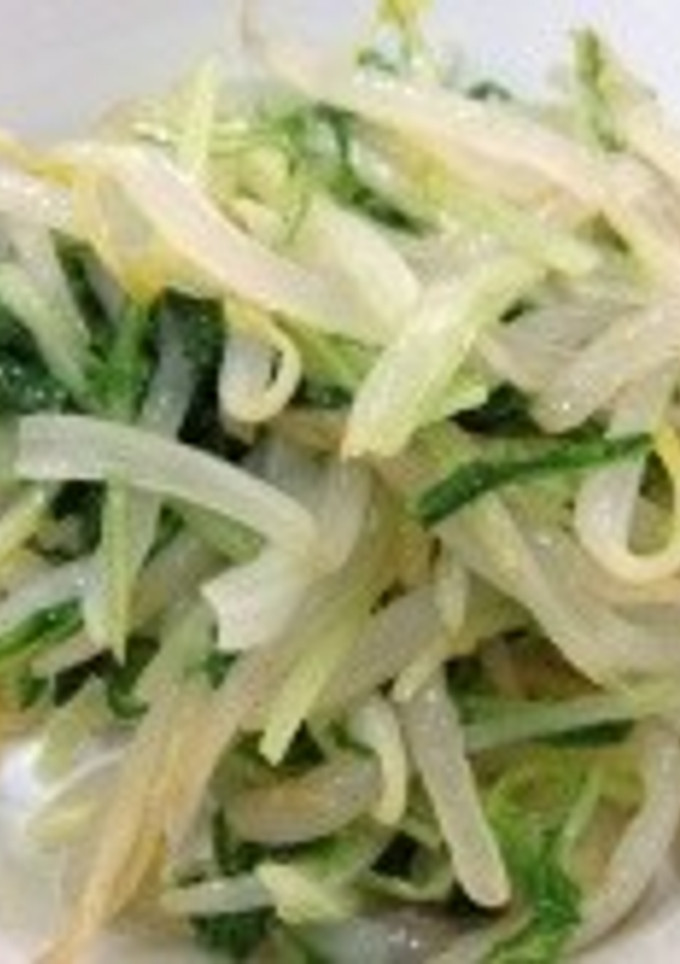 もやしと水菜のシャキシャキナムル♪簡単-レシピのメイン写真