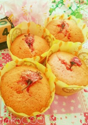 簡単☆春色♪桜のふわふわケーキ-レシピのメイン写真