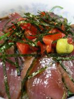 トマト入りトロかつお丼-レシピのメイン写真