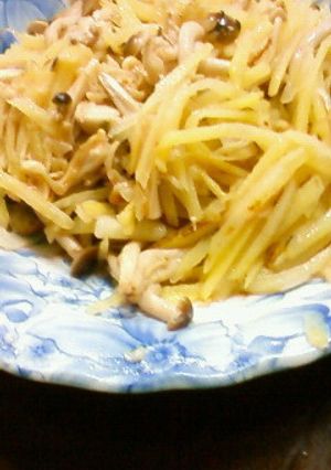 ＊簡単＊じゃがいもときのこの塩麹炒め-レシピのメイン写真