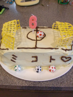 誕生日に♪サッカーフィールドケーキ-レシピのメイン写真