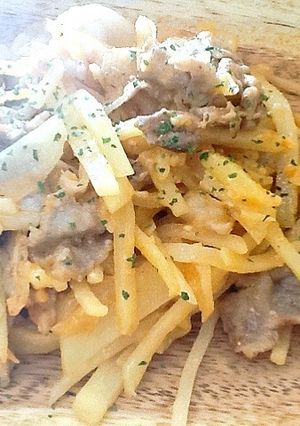 じゃがいもと豚肉の味噌ケチャップ炒め-レシピのメイン写真