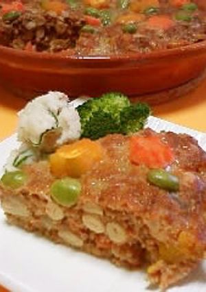 パーティーにも★蒸し大豆入りミートローフ-レシピのメイン写真