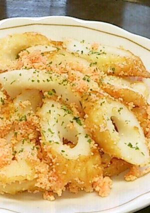 (σ・∀・)σ　竹輪・たらこバター炒め-レシピのメイン写真