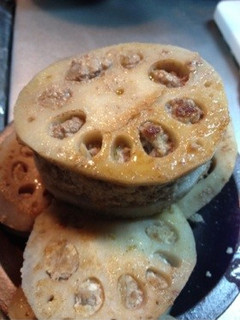ヘルシー蓮根のはさみハンバーグ♪-レシピのメイン写真