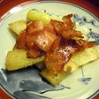 ウドとベーコンの炒め物