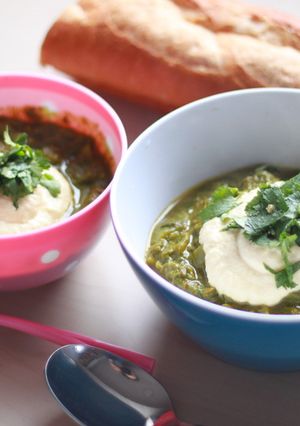 サグカレーにカシュークリーム!-レシピのメイン写真