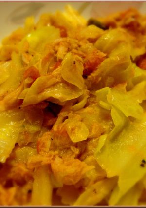 簡単♪キャベツとシーチキンのトマト煮-レシピのメイン写真